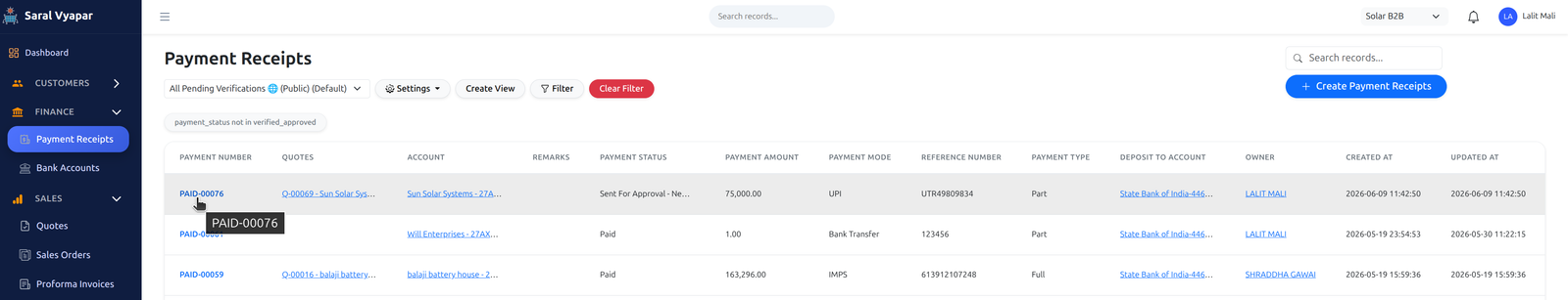 Payment Verification