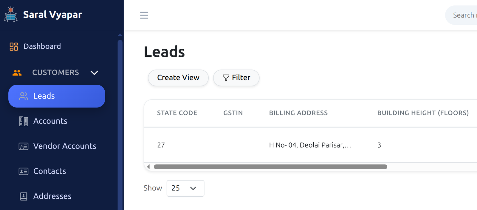 Create View Button