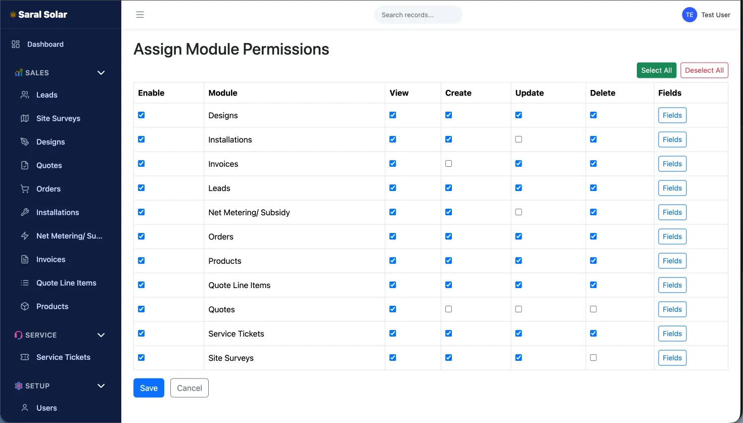 Granular Permissions Control